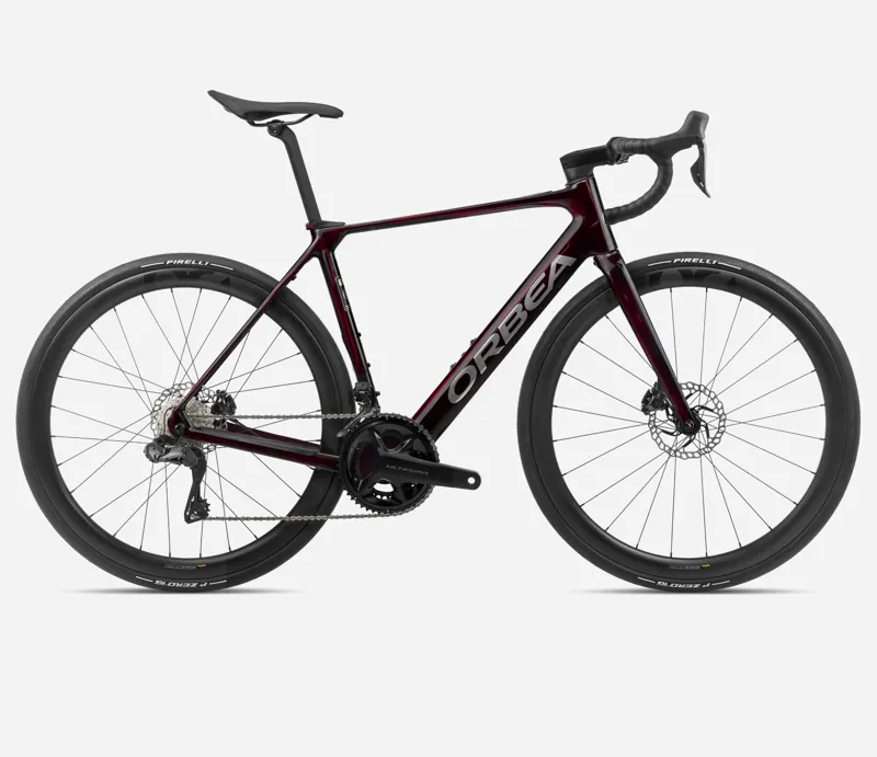 2024 Orbea Gain M20i Electric Road Bike in Wine Red