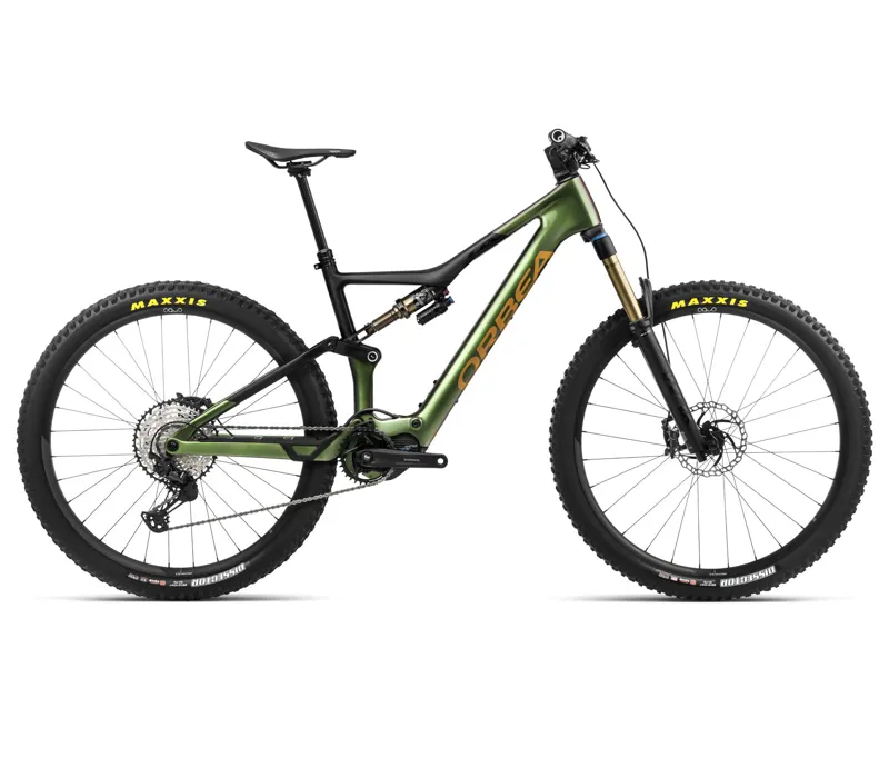 2024 Orbea Rise M10 Mountain Bike in Chameleon Goblin Green/Black Matt