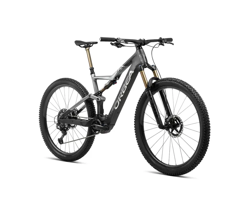 Orbea Rise M10 Mountain Bike in Carbon Raw/Shark Grey Matt-1