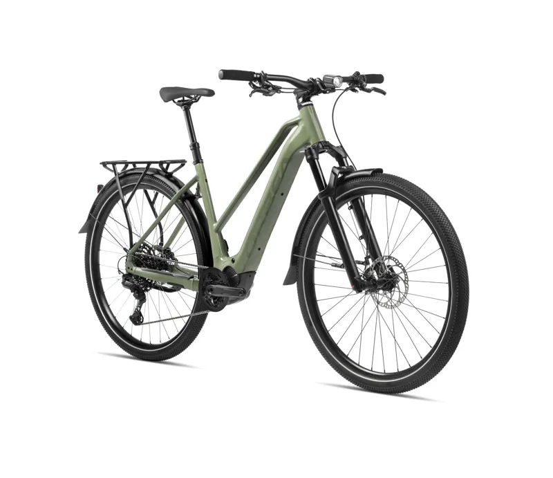 2024 Orbea Kemen Mid 10 Trekking Bike in Urban Green-1