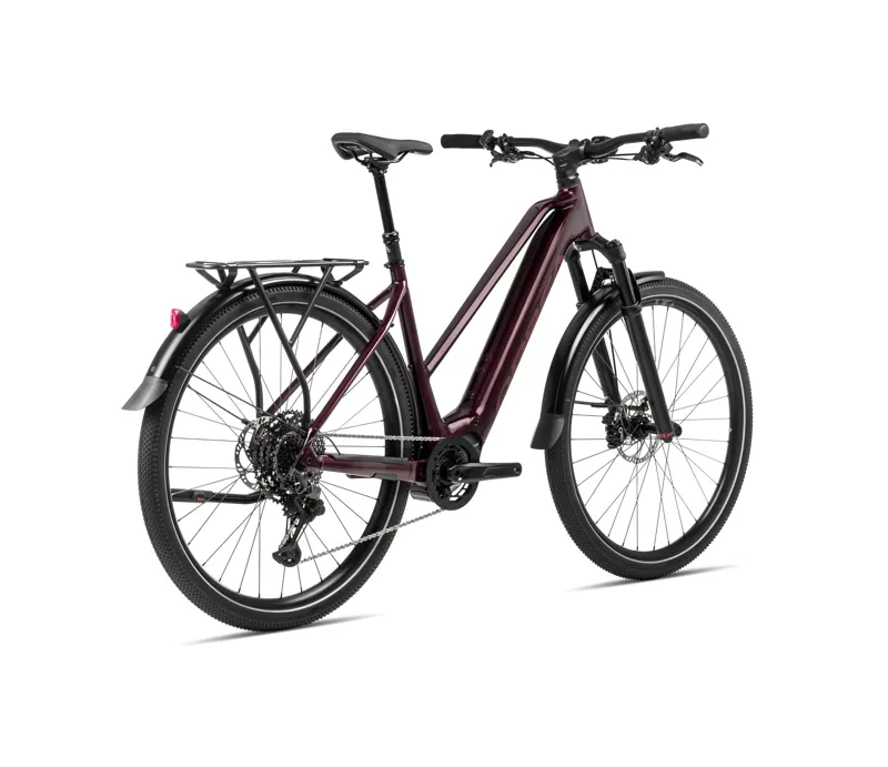 2024 Orbea Kemen Mid 10 Trekking Bike in Metallic Burgundy Red -2