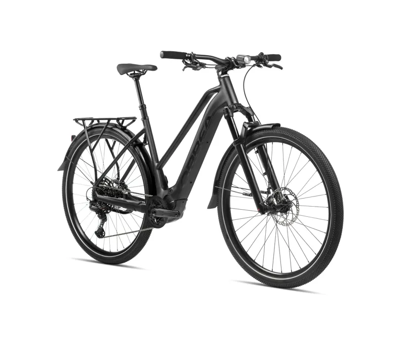 2024 Orbea Kemen Mid 10 Trekking Bike in Metallic Night Black -1