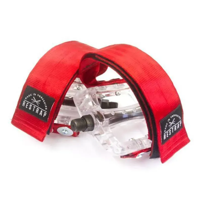 Restrap Diagonal Pedal Straps - Red-2