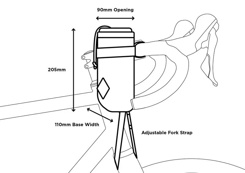 Restrap Stem Bag - 1.1L - Black-9