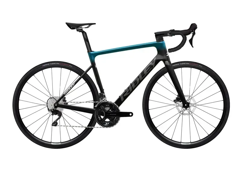 2025 Ridley Falcn - 105 2x12 - Road Bike - Blue Aqua / Carbon