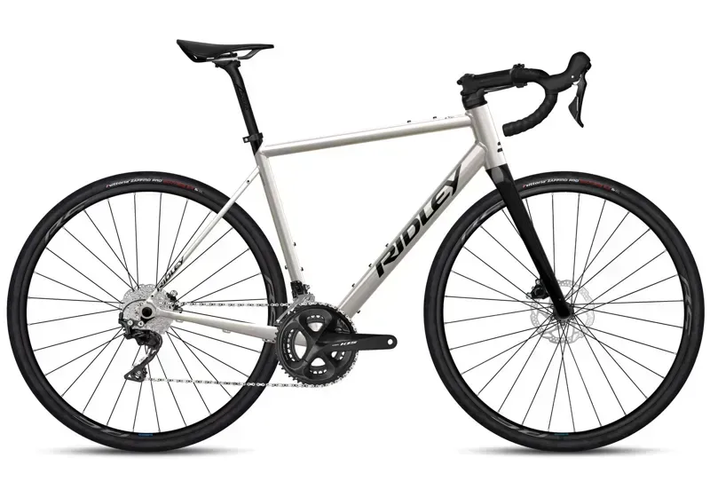 Ridley Grifn A 105 2x12 Road Bike in Chain Silver Grey