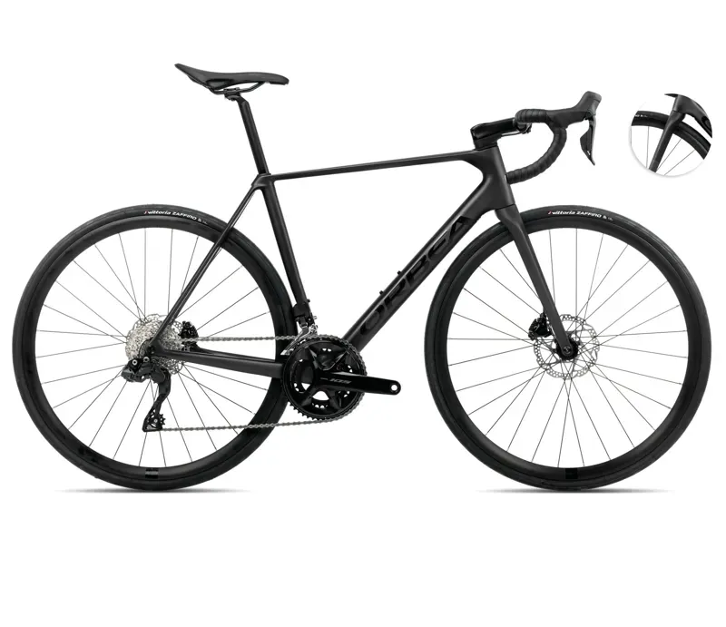 2025 Orbea Orca M30i - Carbon Road Bike - Vulcano / Black Matt / Black Gloss
