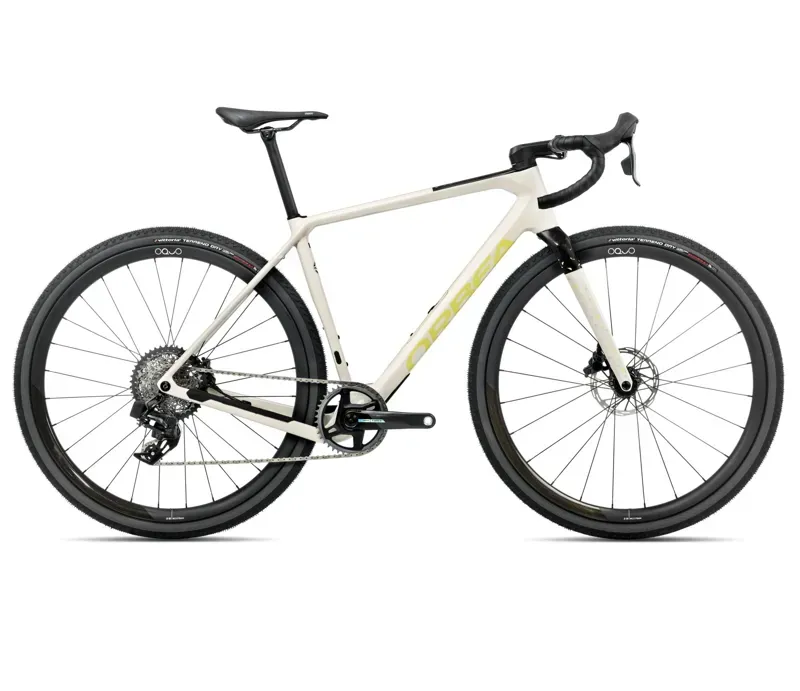 2025 Orbea Terra M21e-Team - Gravel Bike - Ivory White / Spicy Lime
