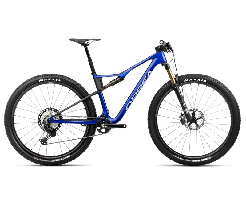2025 Orbea Oiz M-PRO Factory - Full Suspension Mountain Bike - Cobalt Blue / Carbon Raw