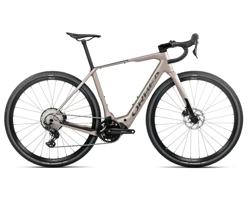 2025 Orbea Denna M30 - Electric Gravel Bike - Nickel Matt / Carbon Raw