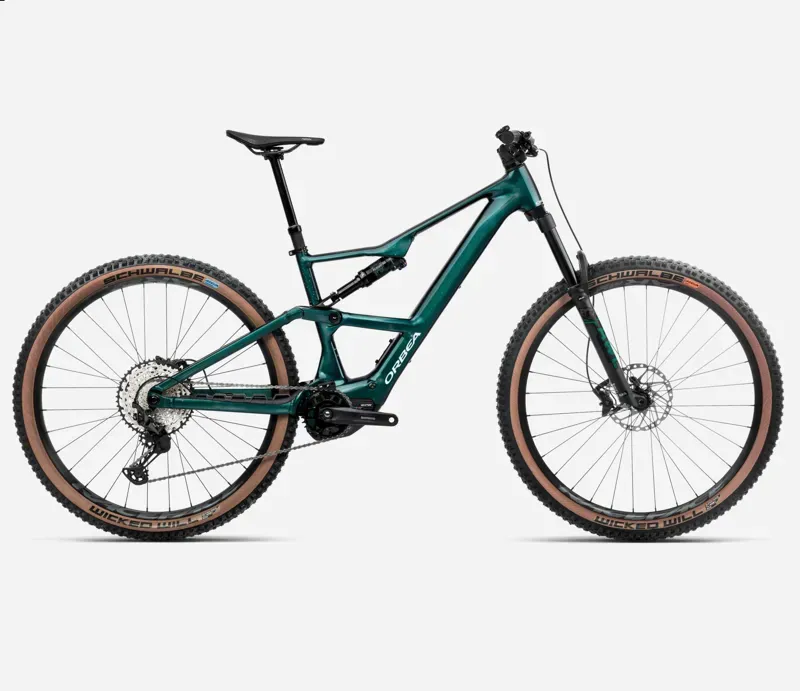 2025 Orbea Rise SL H20 - Electric Full Suspension Mountain Bike - Escape Green / Splash Ice Green