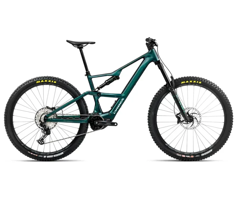 2025 Orbea Rise LT H20 - Electric Full Suspension Mountain Bike - Escape Green / Splash Ice Green