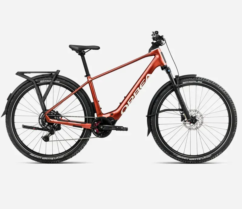 2025 Orbea Kemen Adv 30 - Electric Hybrid Bike - Mars Red / Ivory White