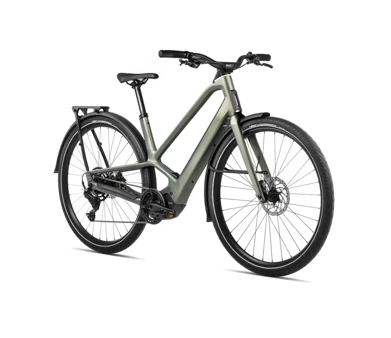 2025 Orbea Diem 30 Electric Hybrid Bike - Spaceship Green-1