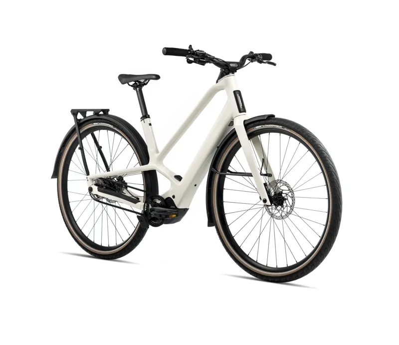 2025 Orbea Diem 20 Electric Hybrid Bike - Ivory White-1