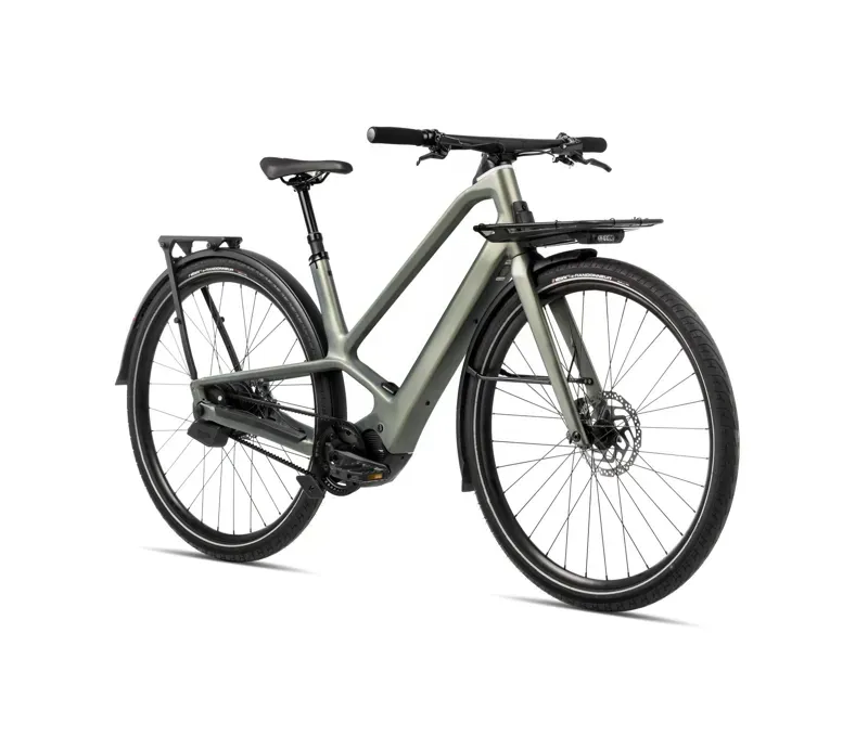 2025 Orbea Diem 10 Electric Hybrid Bike - Spaceship Green-1