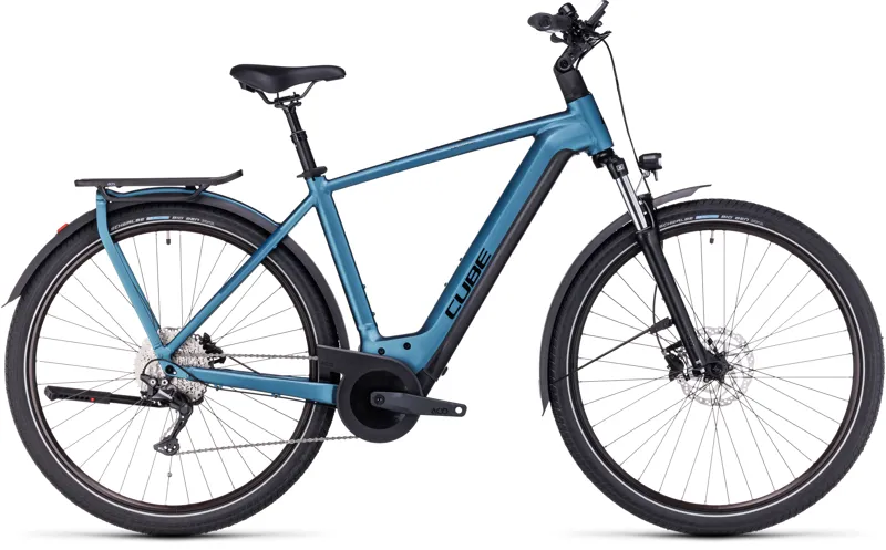 Cube Kathmandu Hybrid One 625 Electric Bike in Blue-1