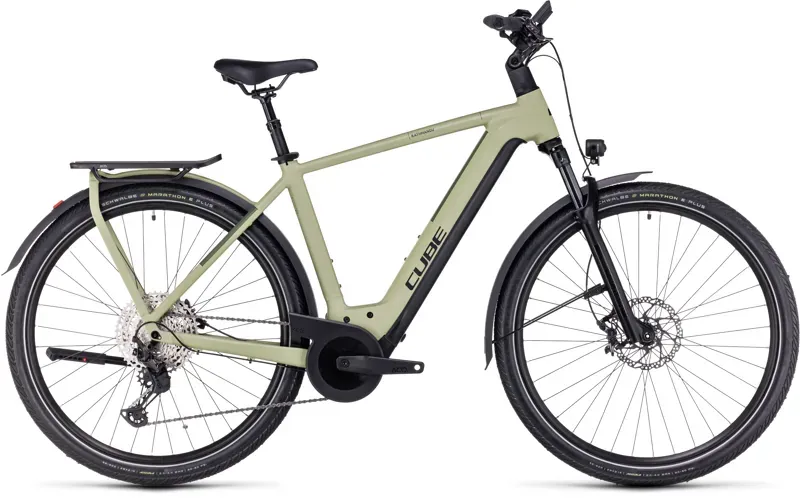 2024 Cube Kathmandu Hybrid SLX 750 Electric Bike in Green/Olive