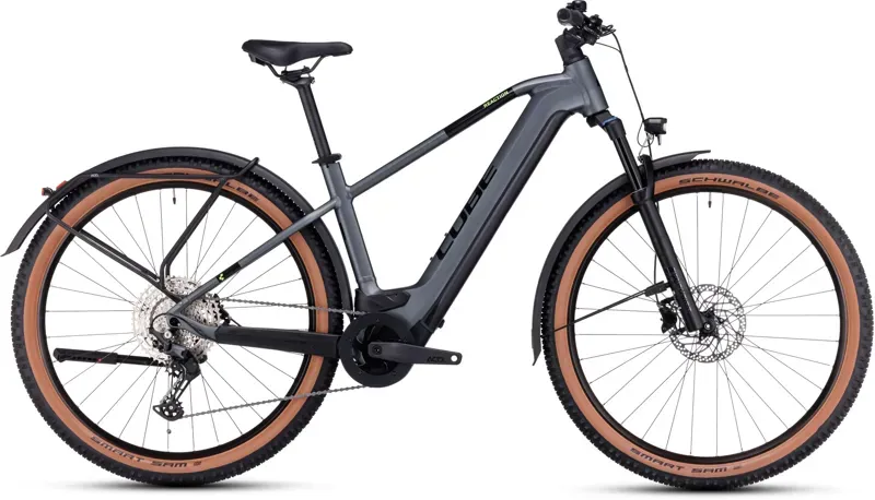 Cube Reaction Pro 625 Allroad Hybrid Bike in Flash Grey/Green