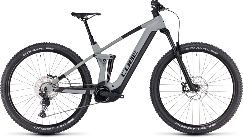 Cube Stereo 140 HPC Pro 750 Hybrid Bike in Swamp Grey/Black