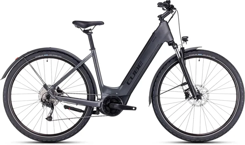 Cube Nuride Hybrid Perf 625 Allroad Electric Hybrid Bike in Graphite-2