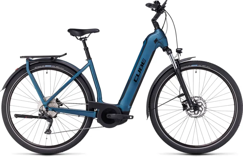 2024 Cube Kathmandu Hybrid One 750 Electric Bike in Blue-2