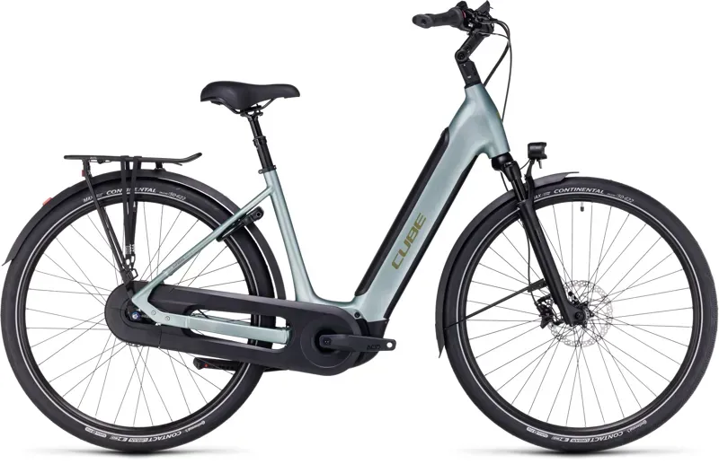 Cube Supreme Hybrid Ex 625 Electric Bike in Green/Olive