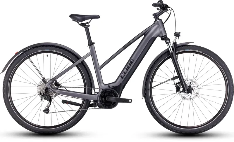 Cube Nuride Hybrid Perf 625 Allroad Electric Hybrid Bike in Graphite-1