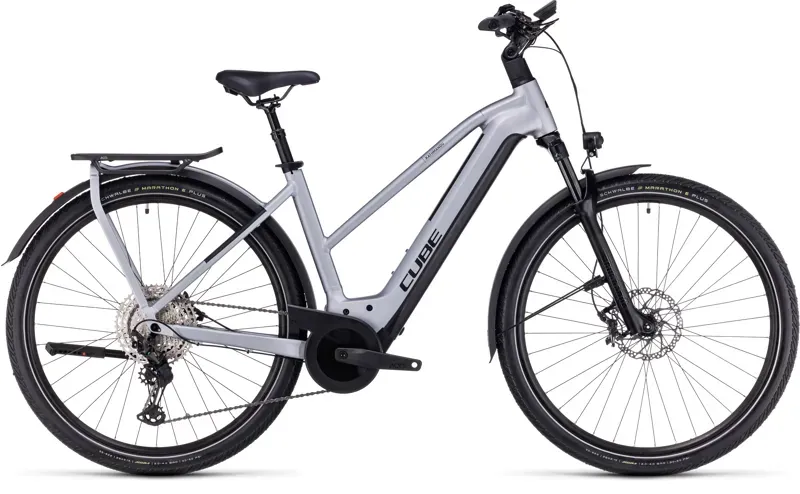 2024 Cube Kathmandu Hybrid SLX 750 Electric Bike in Polar Silver-2