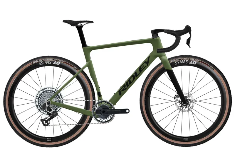 2025 Ridley Astr RS RED XPLR 1x13 Gravel Bike - Carbon / Crocodile Green