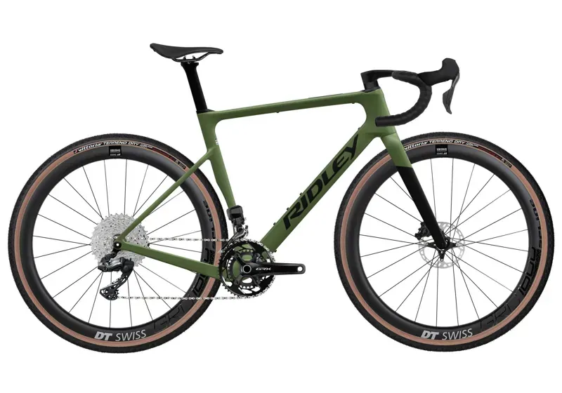 2025 Ridley Astr RS GRX800 DI2 - Gravel Bike -  Carbon / Crocodile Green