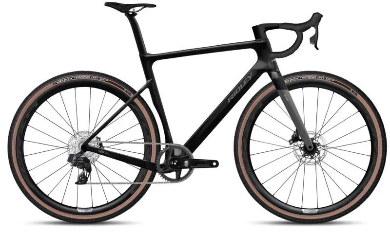 2025 Ridley E-ASTR Sram Rival XPLR 1x13 - E-Gravel Bike - Carbon / Dove Grey