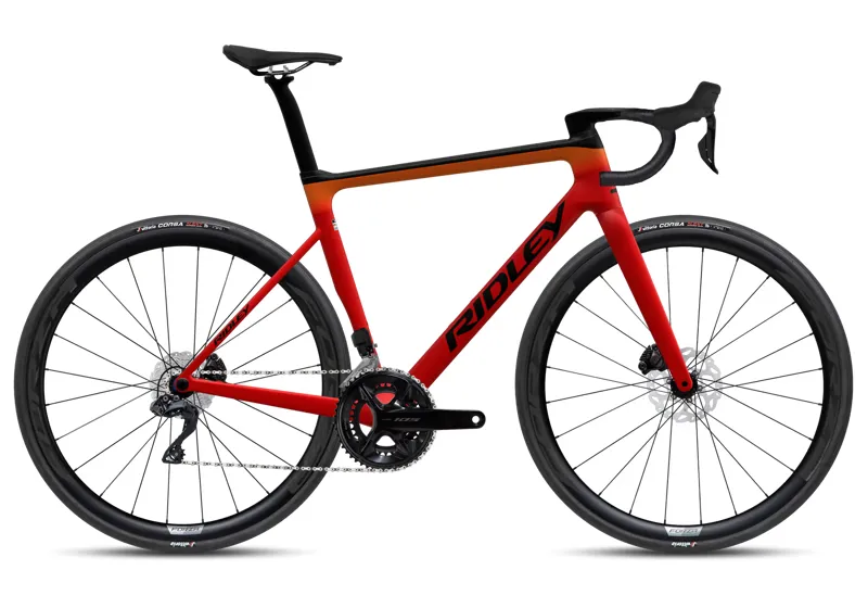 2024 Ridley Falcn RS - Shimano 105 Di2 Road Bike - Black / Orange