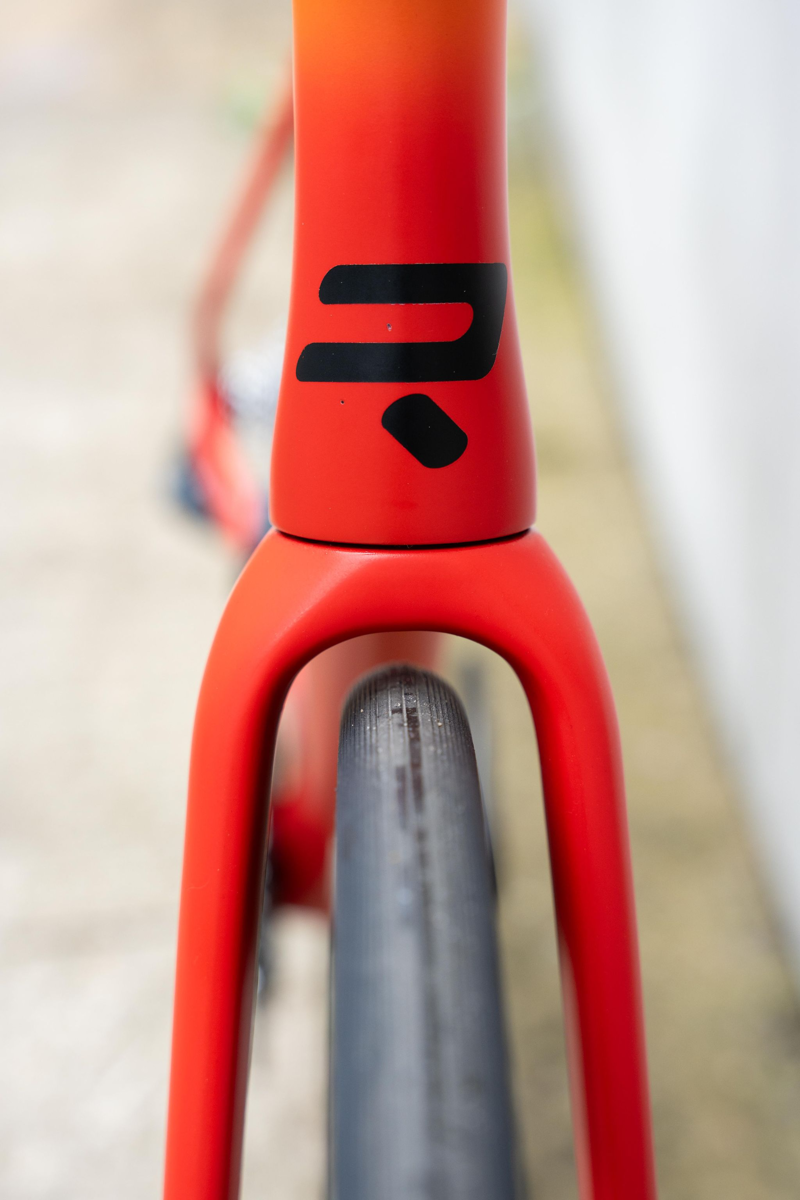 2024 Ridley Falcn RS - Shimano 105 Di2 Road Bike - Black / Orange-3