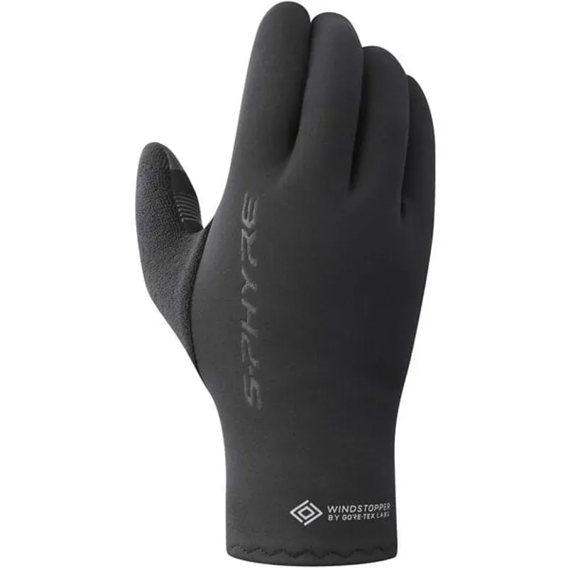 SHIMANO Unisex S-PHYRE Thermal Gloves Black