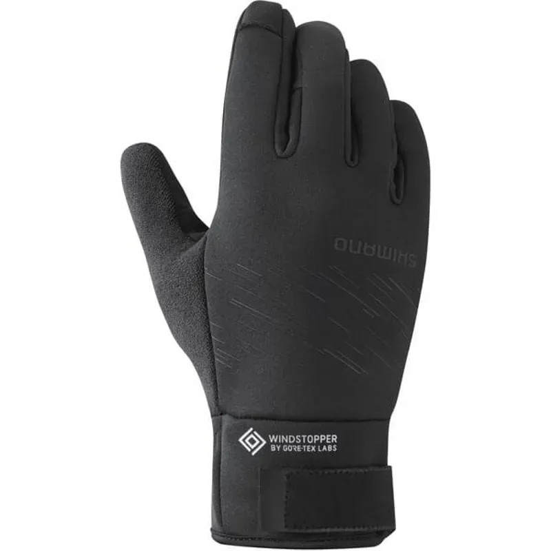 SHIMANO Unisex WINDSTOPPER Insulated Gloves Black