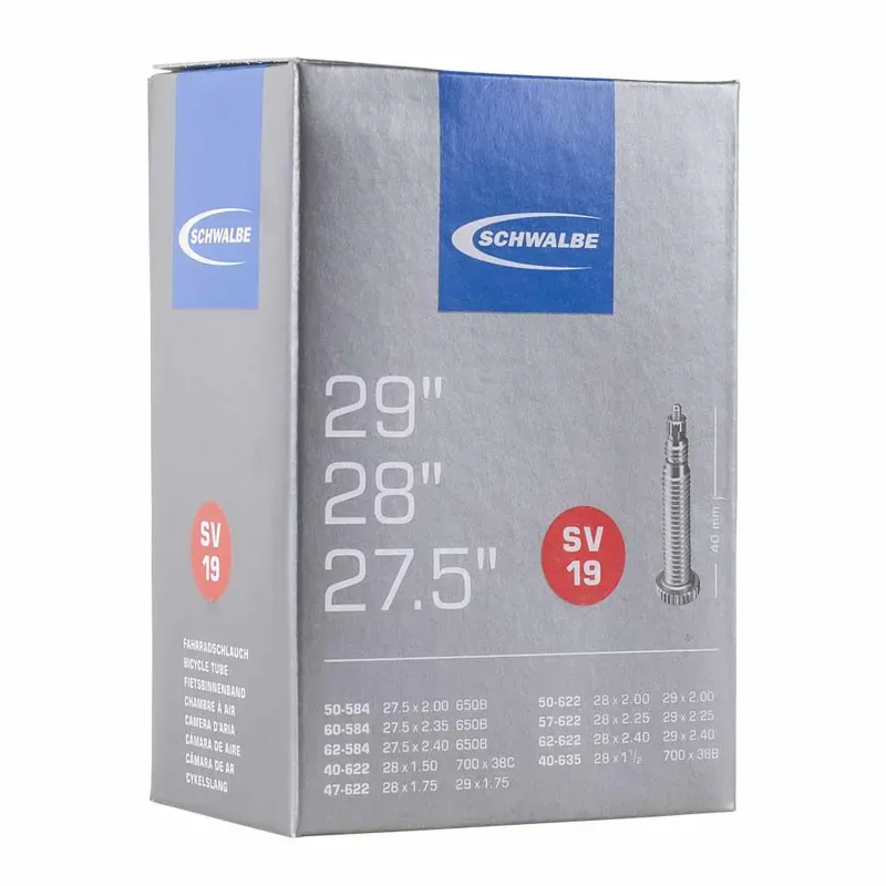 Schwalbe Inner Tube sv19 40/62-584/635 60mm BLACK-1