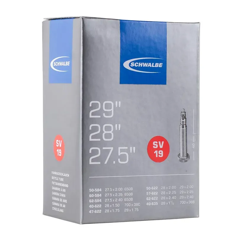 Schwalbe Inner Tube sv19 40/62-584/635 60mm BLACK-2