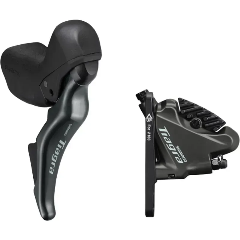 Shimano Tiagra 2-speed short reach STI bled with BR-4770 calliper. left rear