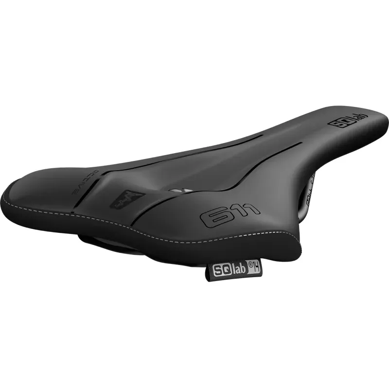 Sqlab 611 Ergowave Active 2.1 MTB Trail Saddle S-Tube in Black-3