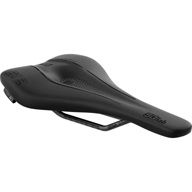 Sqlab 612 Ergowave Active 2.1 S-Tube Road Bike Saddle in Black