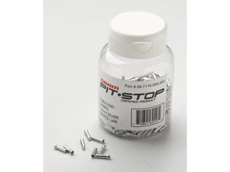 SRAM 1.2mm Cable Ends in Silver