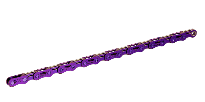 SRAM Force D1 Flattop 12/13-speed Chain w/ PowerLock in Purple-2
