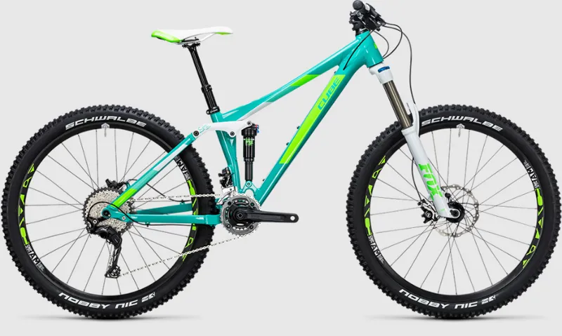 mint green mountain bike