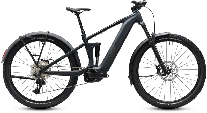 Cube Stereo Hybrid ONE44 Pro 800 FE eMountain Bike in Coal/Black