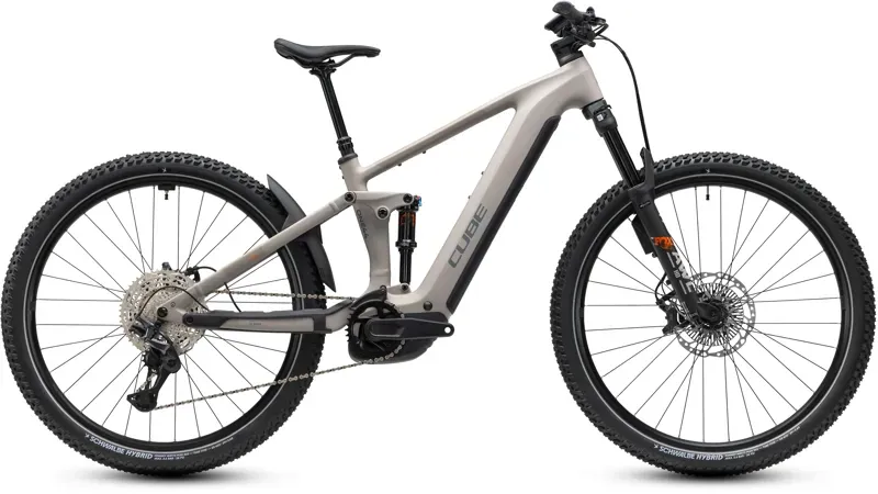 2027 Cube Stereo Hybrid ONE44 SLX 800 eMountain Bike in Oat Grey/Grey
