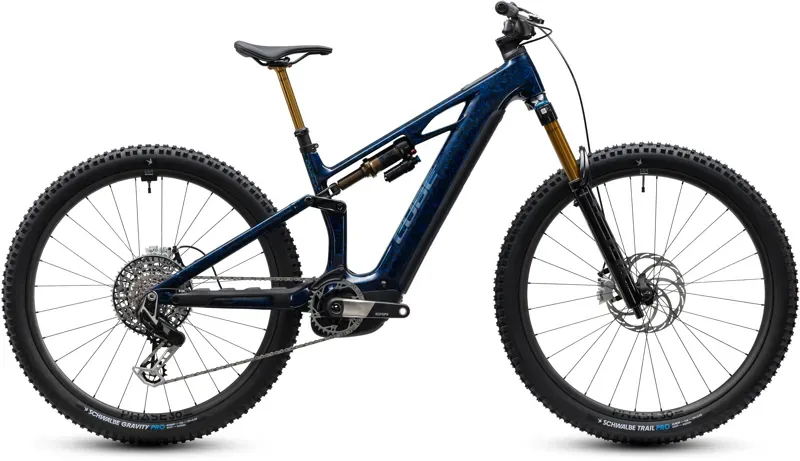 Cube Stereo Hybrid ONE44 HPC SLT 800 eMoutnain Bike in Splinter Navy/Prizm