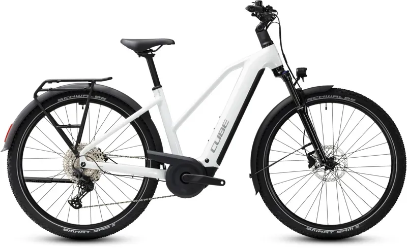 Cube Nuride Hybrid Performance 720 Electric Bike in Metallic White