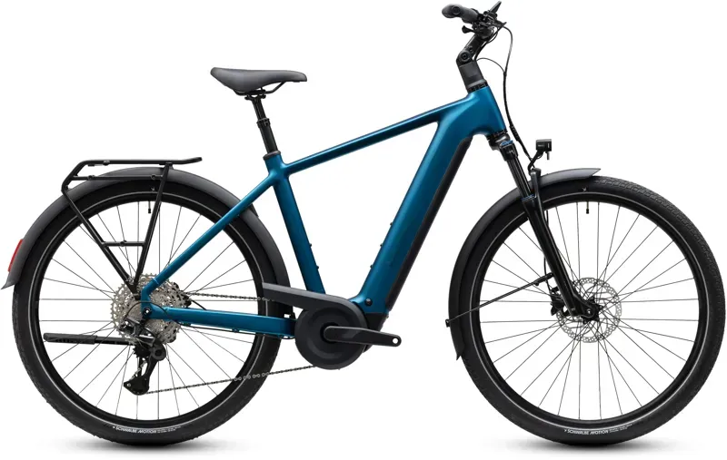 Cube Touring Hybrid Pro 800 Electric Bike in Electric Blue/Prizm