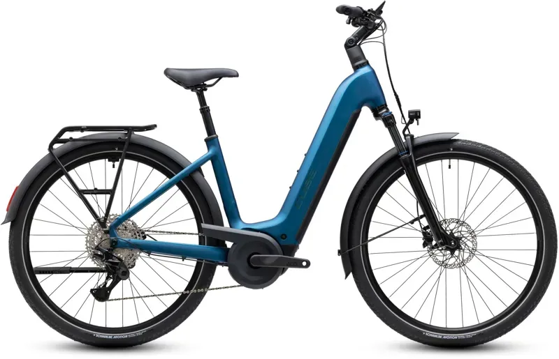 Cube Touring Hybrid Pro 800 Electric Bike in Electric Blue/Prizm-1